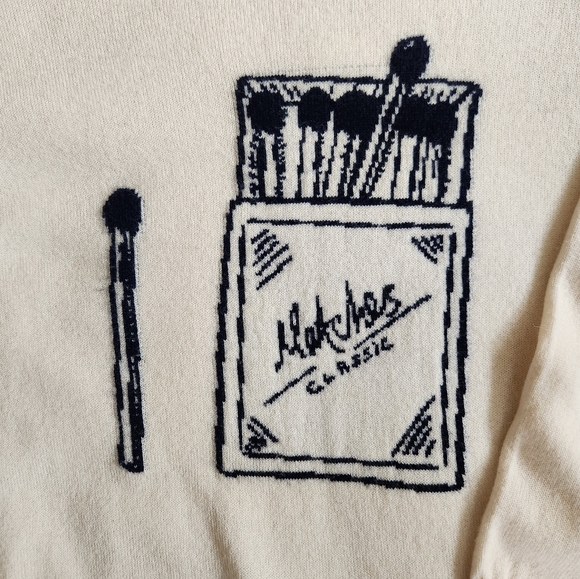 Koch Trevi The Perfect Match Graphic Wool Cashmere Sweater Women's Small - Picture 3 of 9